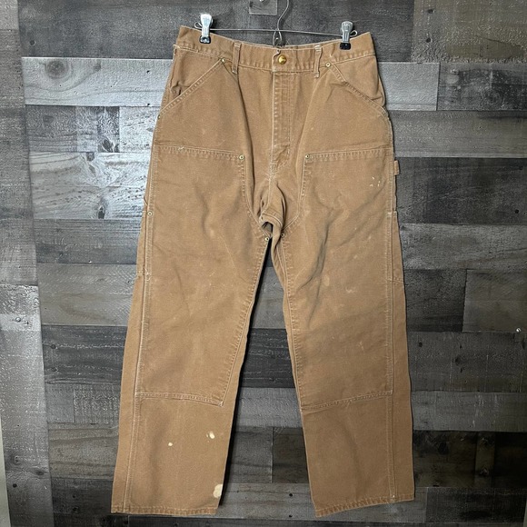 SOLD VTG Carhartt Union Made 62W Double Knee Pants - Picture 1 of 7